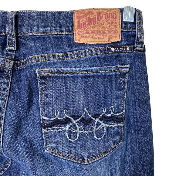 Lucky Brand Sz 8/29 ‘Zoe Boot’ Jeans Bootcut  Dark Wash Stonewashed Y2K Western - Picture 6 of 15